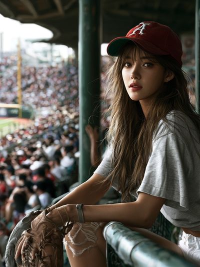 Baseball Stadium Portrait Poster.