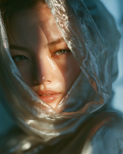 Veiled Portrait Photography Poster. poster
