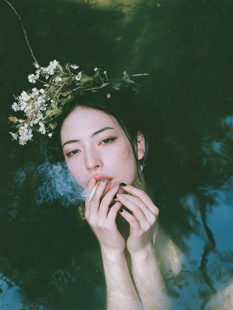 Dreamy Floral Portrait Print. poster — photography art