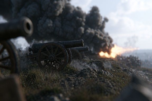 Battlefield Cannon Smoke Poster. poster detail