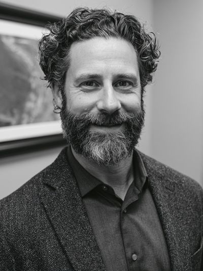 Smiling Bearded Portrait Photography Poster.