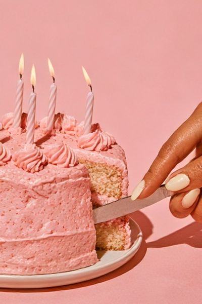 Pink Birthday Cake Photography Poster. poster