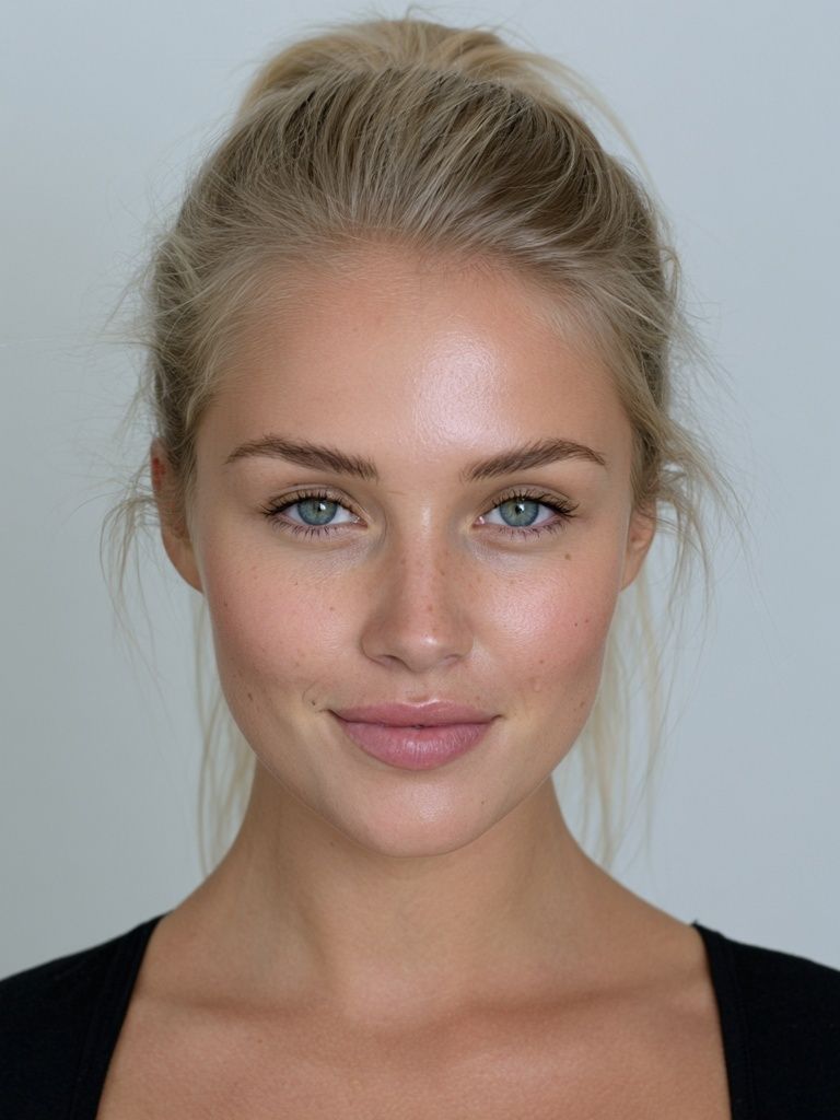 Blonde Portrait Photography Poster. poster detail