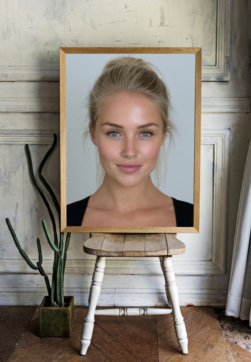 Blonde Portrait Photography Poster. room preview