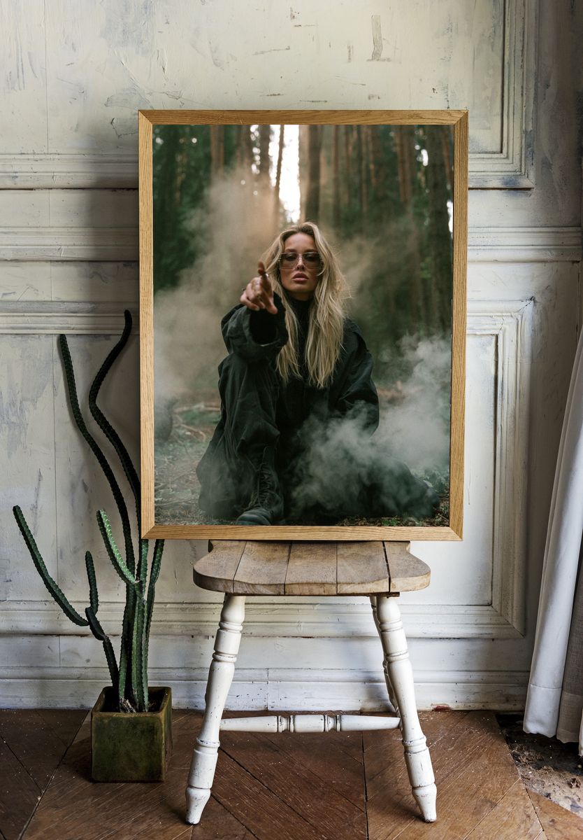 Forest Portrait Photography Poster. — room view 1