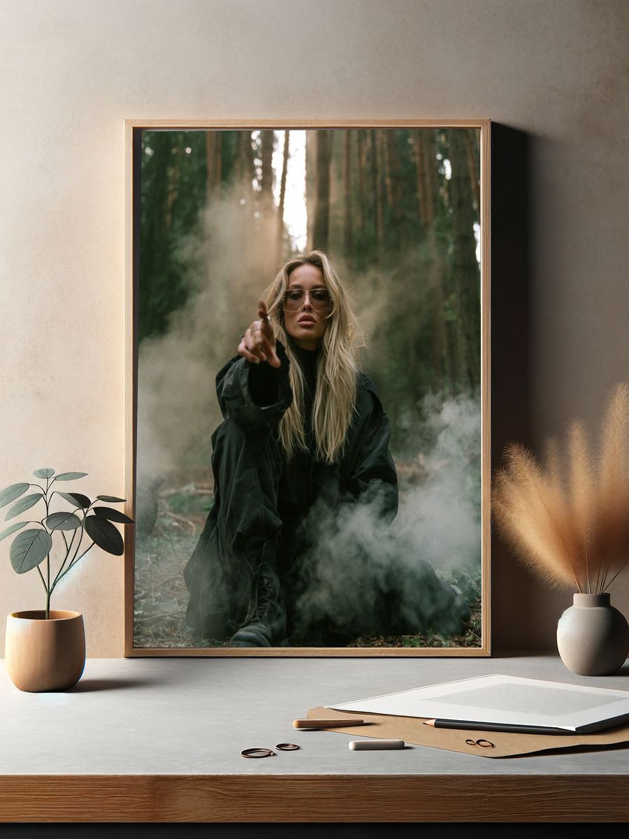 Forest Portrait Photography Poster. — room view 2