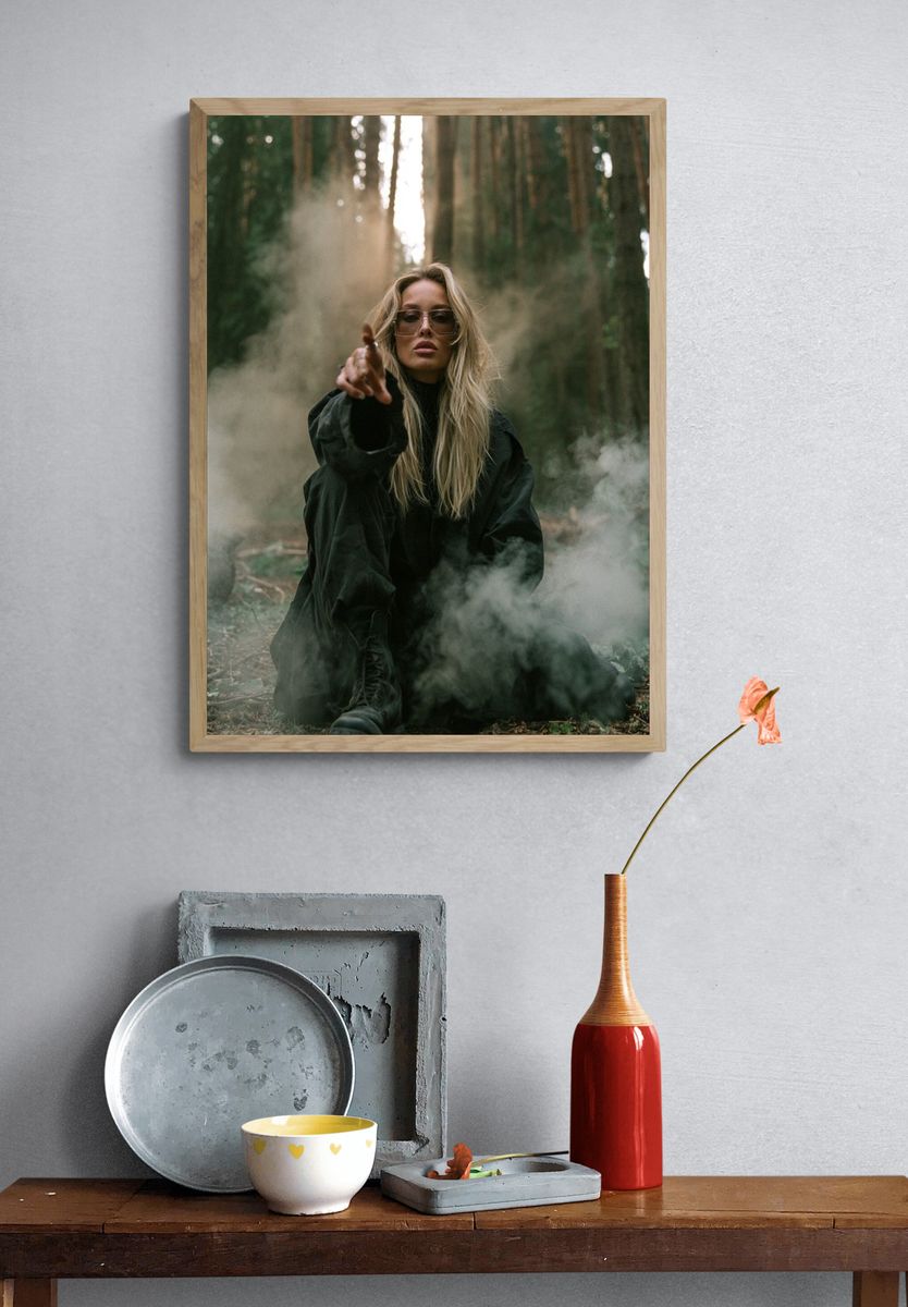 Forest Portrait Photography Poster. — room view 3