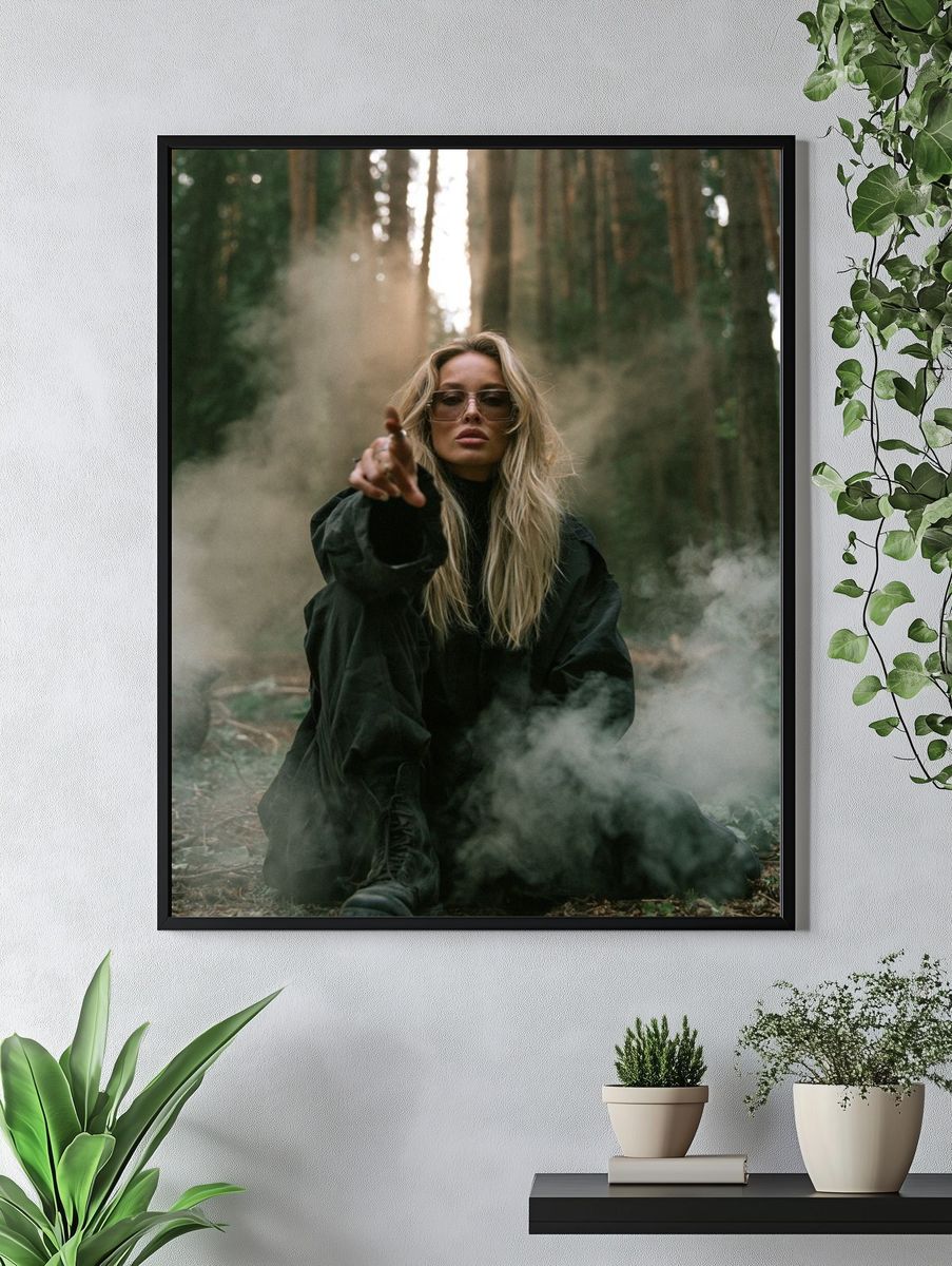 Forest Portrait Photography Poster. — room view 4
