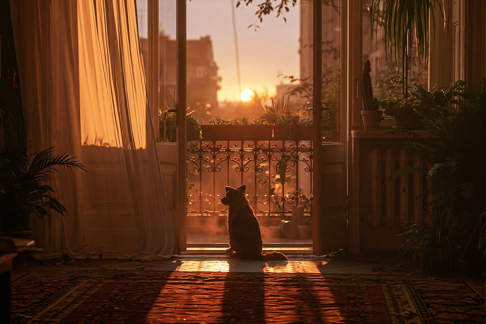 Sunset Cat Silhouette Photography Poster. poster — photography art