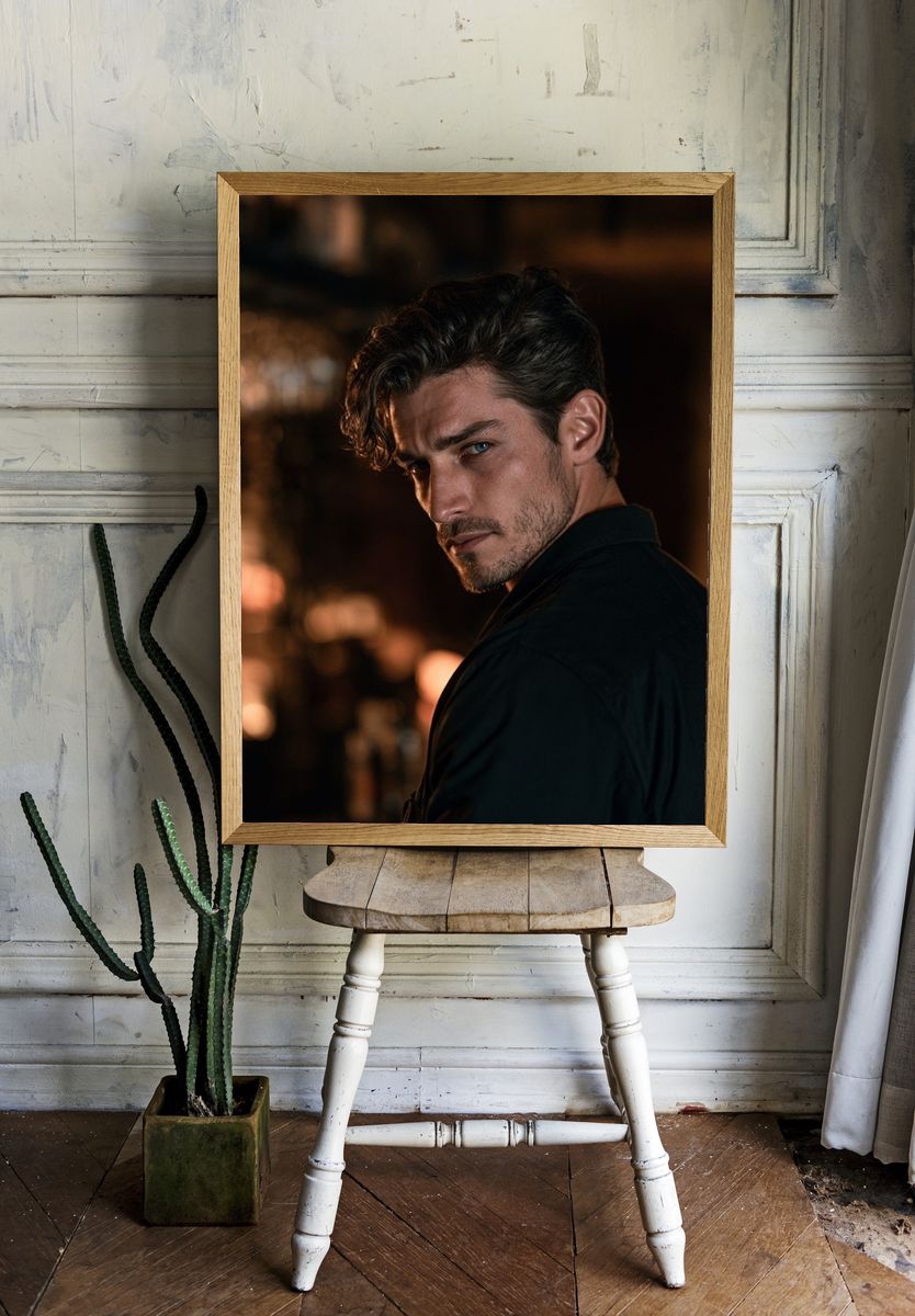 Moody Portrait Photography Poster. room preview