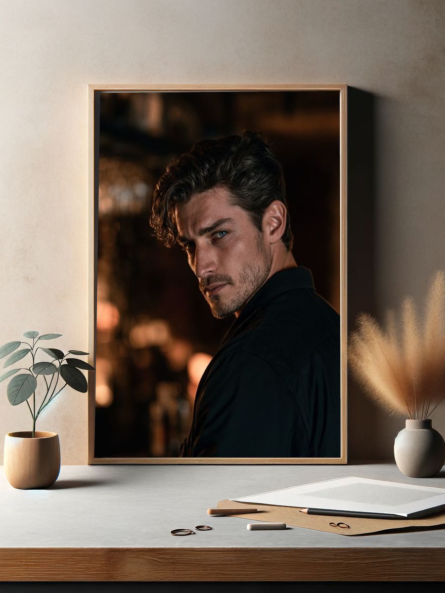 Moody Portrait Photography Poster. — room view 2