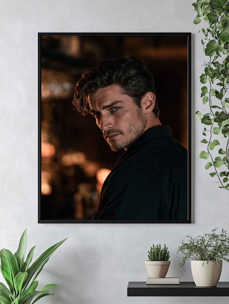 Moody Portrait Photography Poster. — room view 4