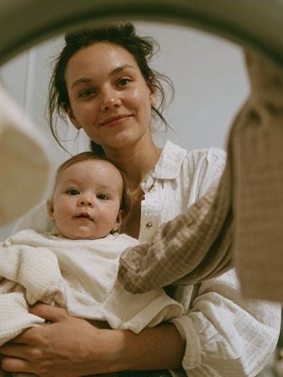 Mother and Baby Portrait Photography Poster.