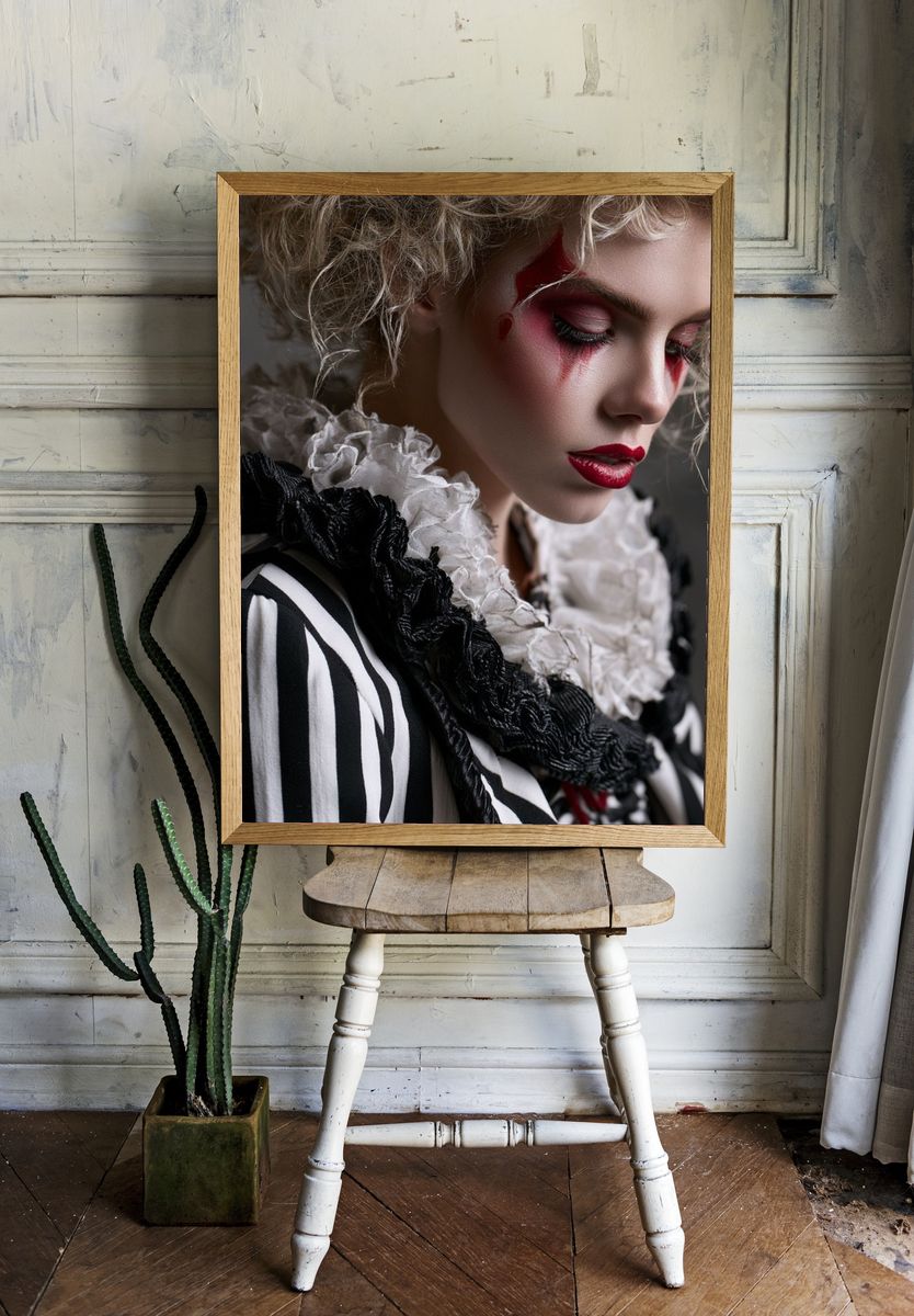 Avant-Garde Portrait Photography Poster. room preview