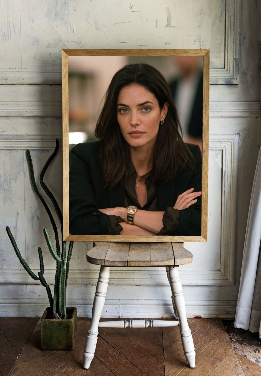 Elegant Woman Portrait Print. room preview