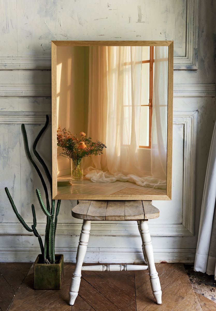 Sunlit Window Still Life Print. room preview