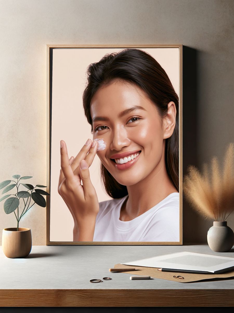 Radiant Skincare Portrait Print. — room view 2