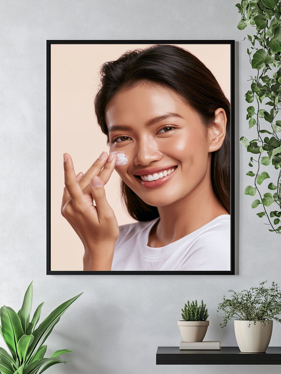 Radiant Skincare Portrait Print. — room view 4