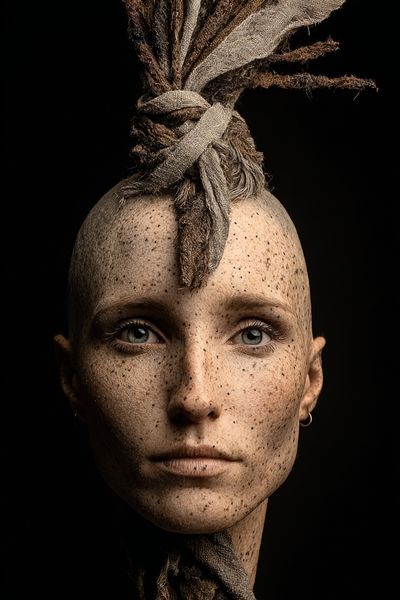 Textured Portrait Fine-Art Poster. poster print