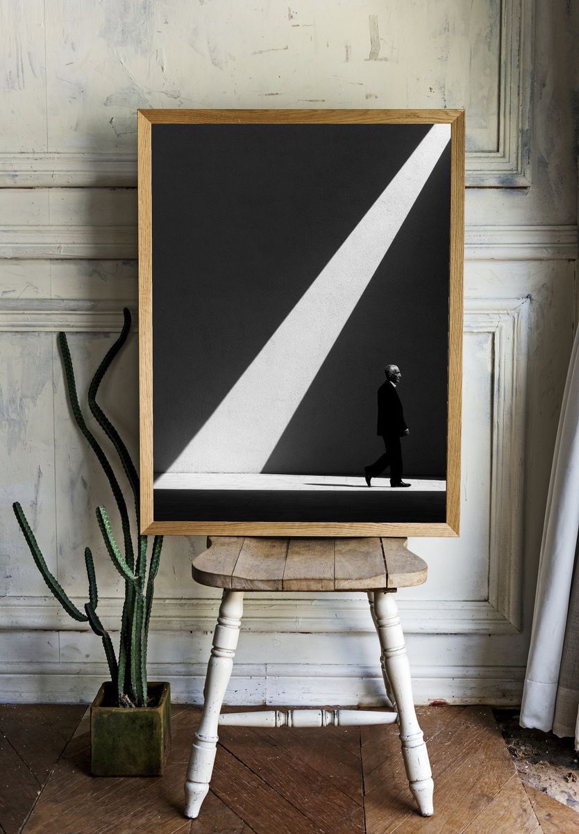 Solitary Figure in Light Poster. room preview