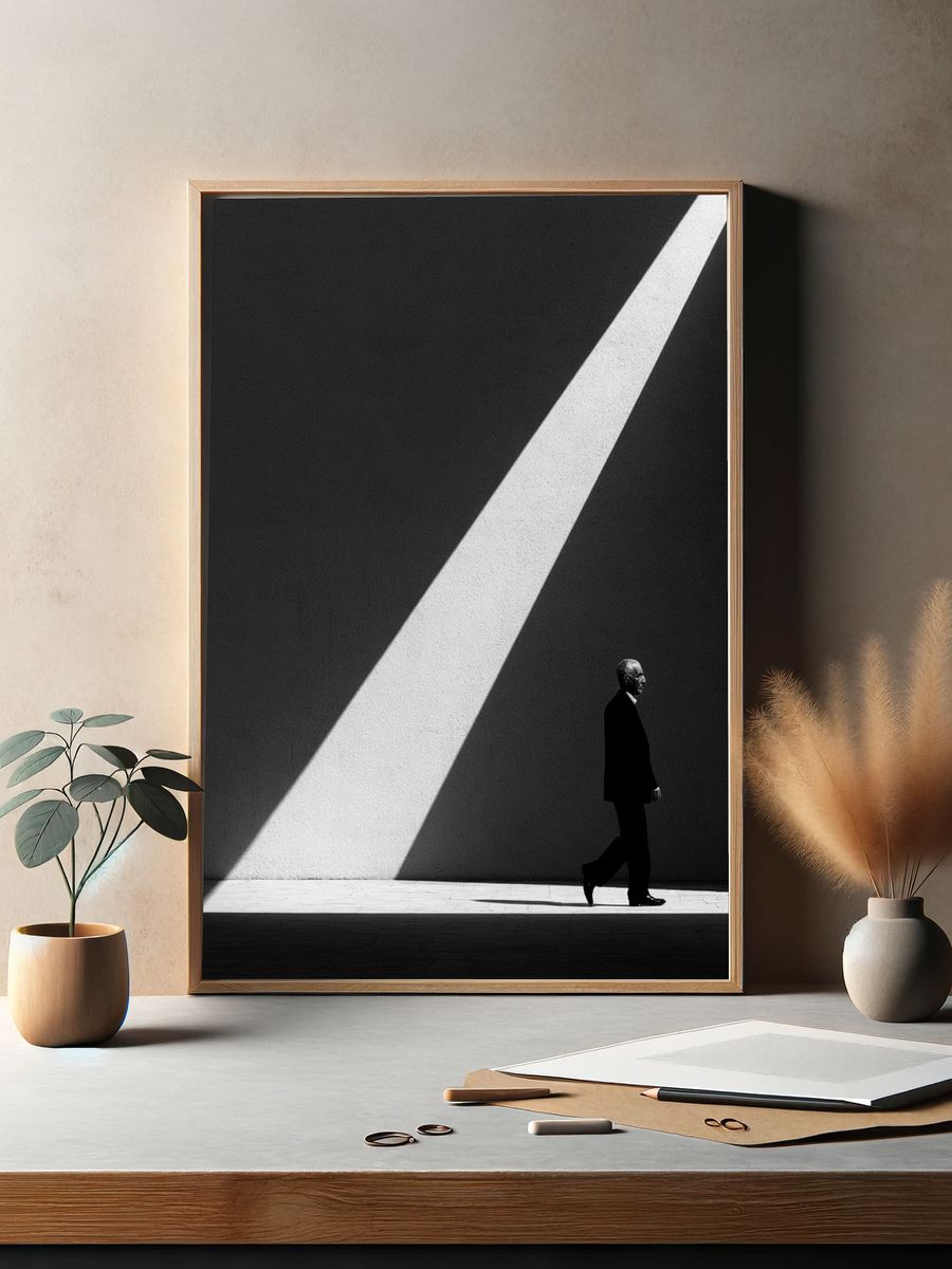 Solitary Figure in Light Poster. — room view 2