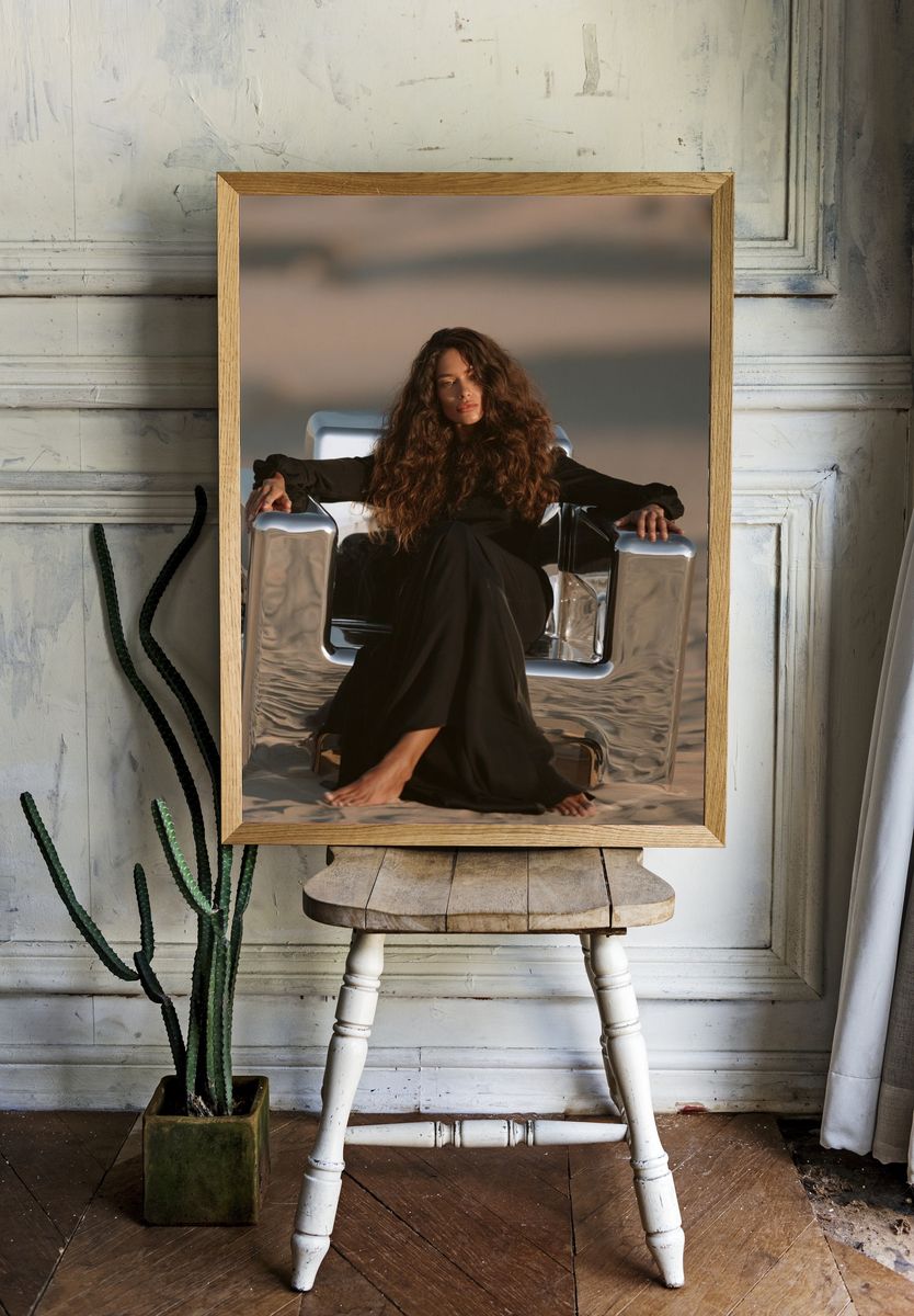 Desert Chair Portrait Poster. — room view 1