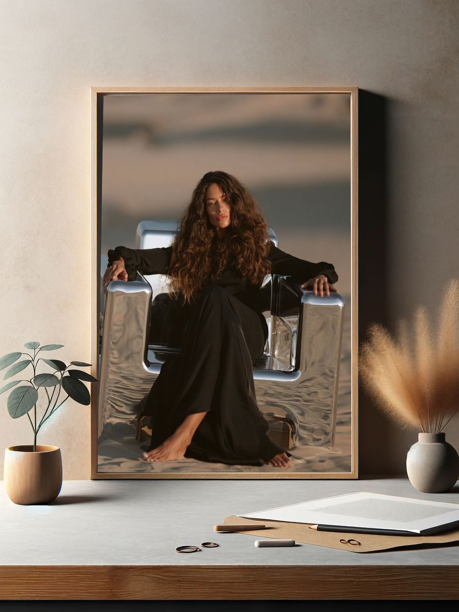 Desert Chair Portrait Poster. — room view 2