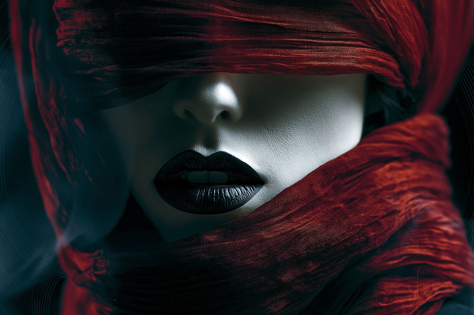 Veiled Portrait Photography Poster. poster detail