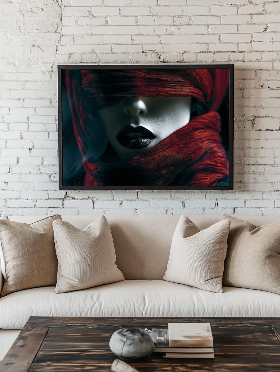 Veiled Portrait Photography Poster. room preview