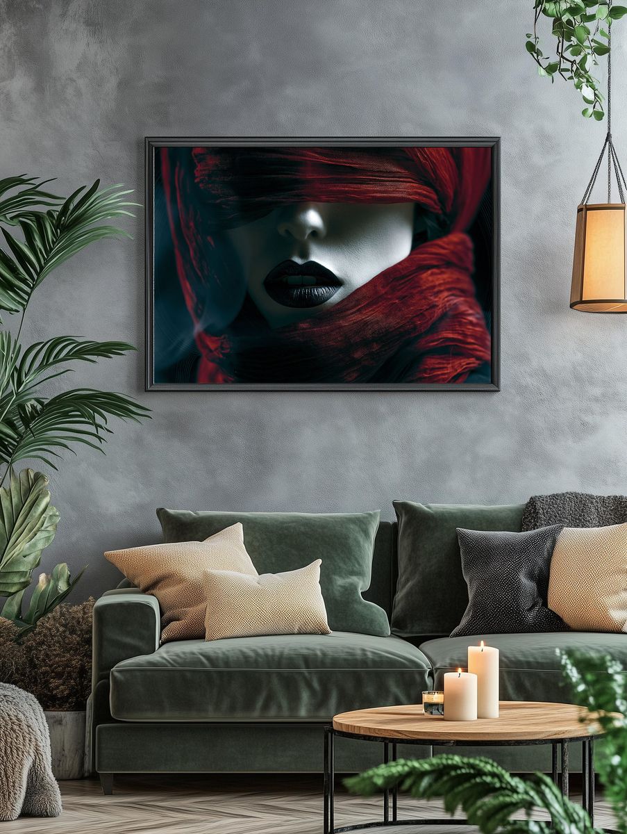 Veiled Portrait Photography Poster. — room view 4