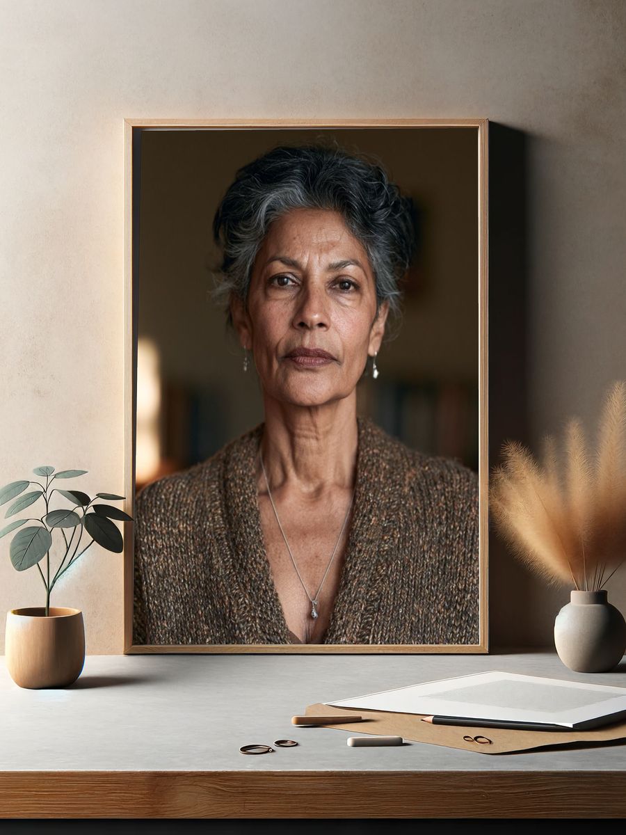 Elegant Portrait Photography Poster. — room view 2