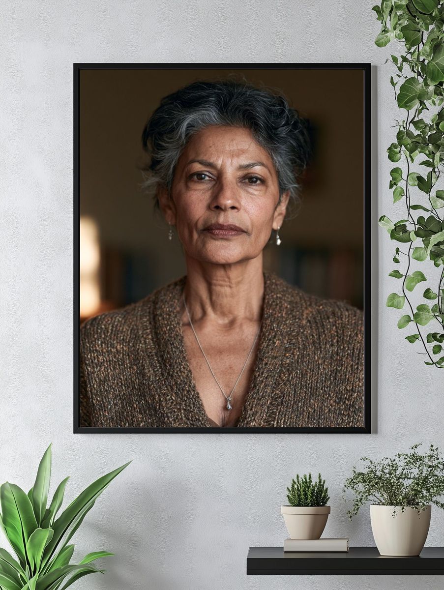 Elegant Portrait Photography Poster. — room view 4