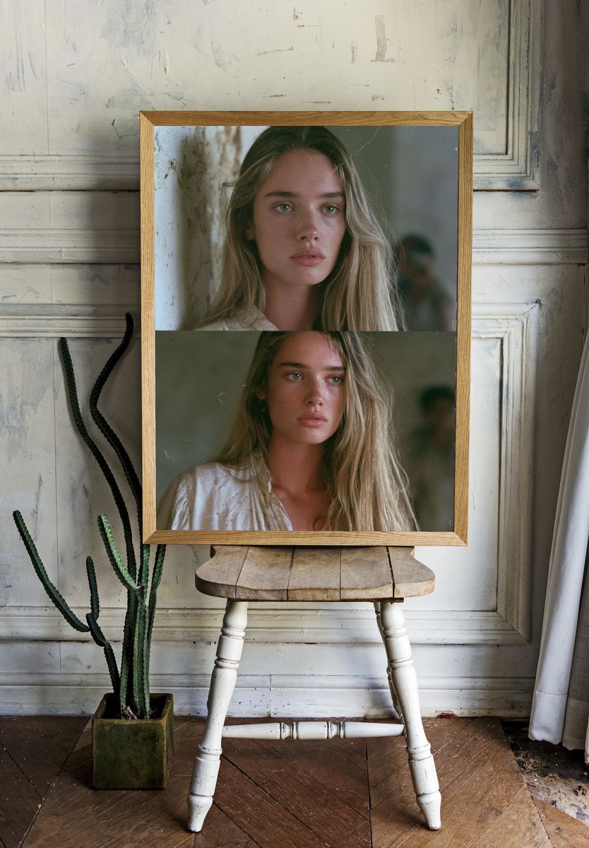 Moody Portrait Photography Poster. — room view 1