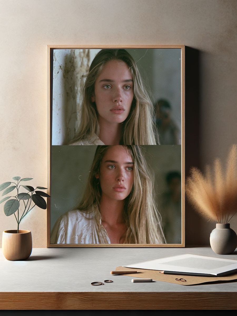 Moody Portrait Photography Poster. — room view 2