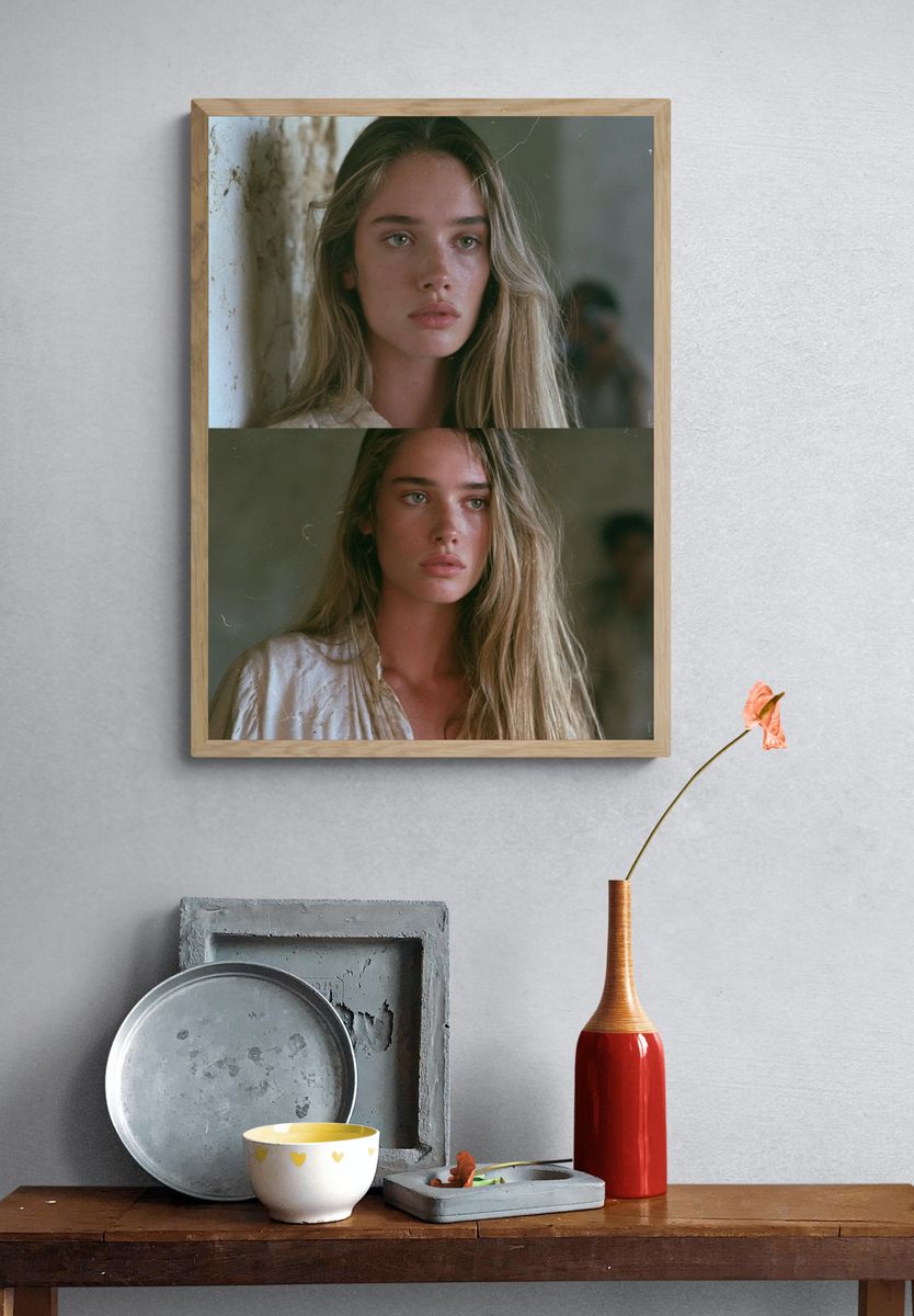 Moody Portrait Photography Poster. — room view 3