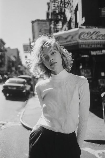 Street Portrait Black-White Poster. poster print