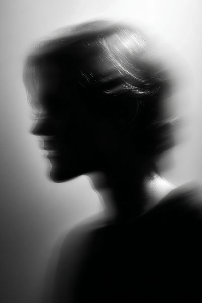 Blurred Profile Portrait Print. poster print