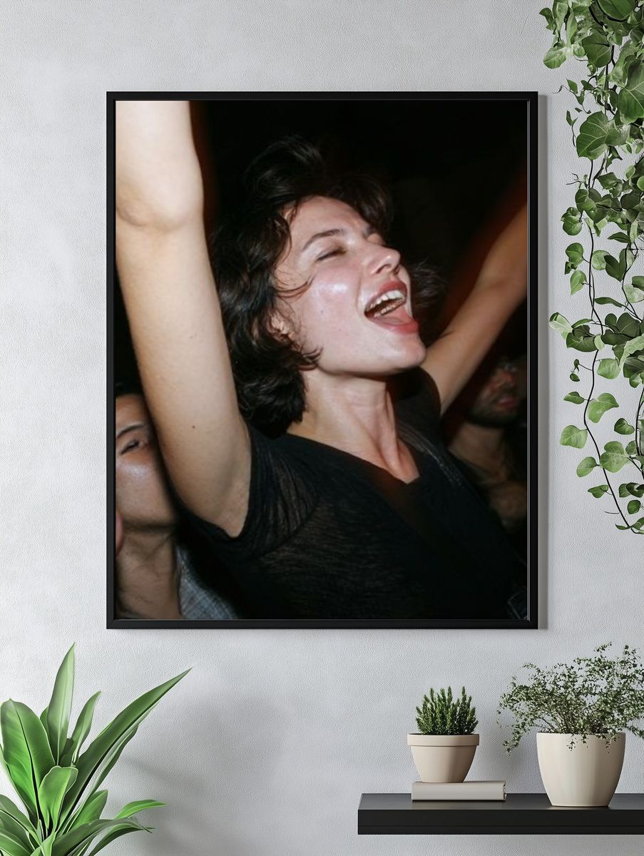 Nightclub Crowd Portrait Poster. — room view 4