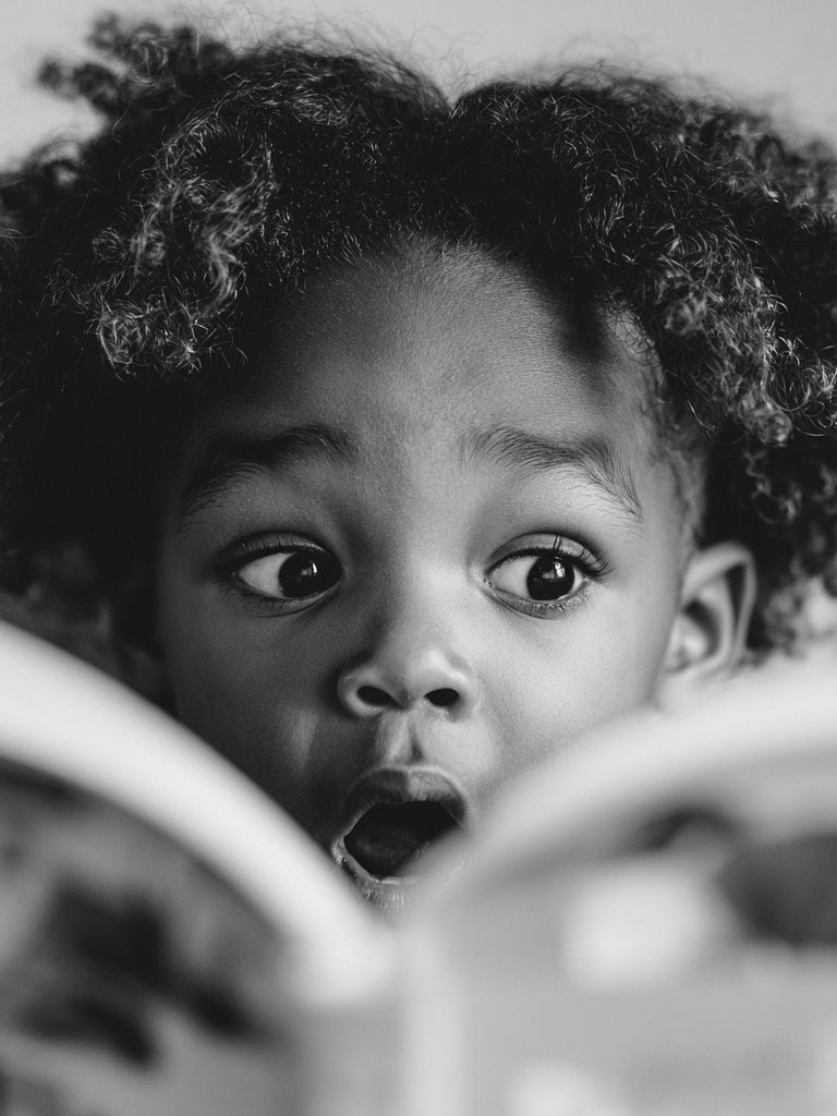 Curious Child Portrait Poster. poster detail