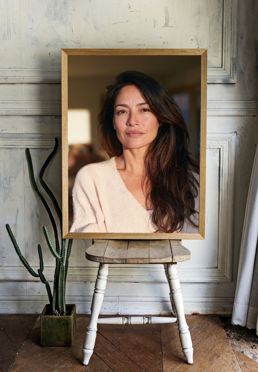 Woman Portrait Photography Poster. — room view 1