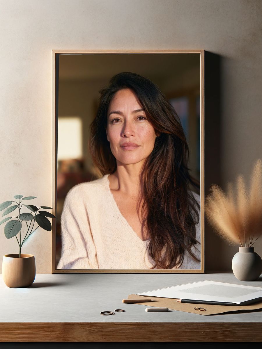 Woman Portrait Photography Poster. — room view 2