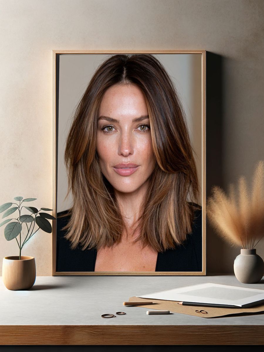 Elegant Woman Portrait Poster. — room view 2
