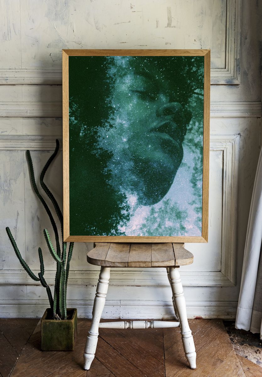Dreamy Starfield Photography Poster. — room view 1