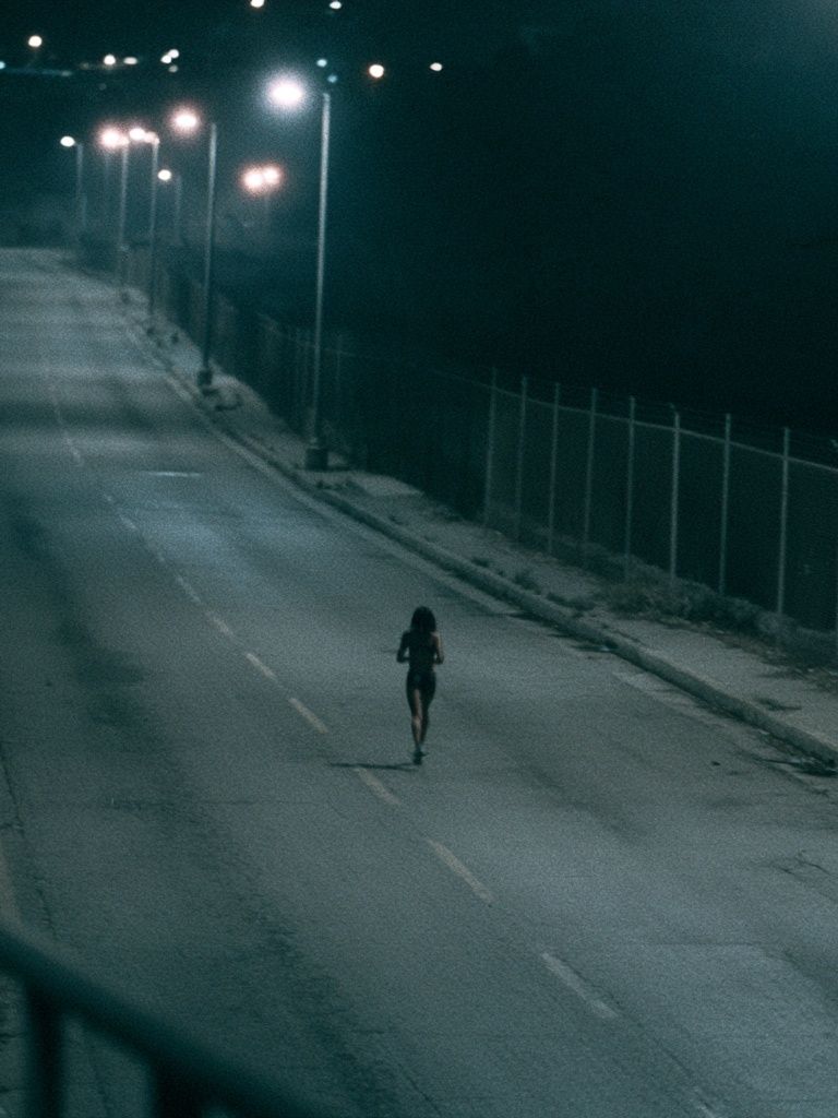 Night Runner Street Photography Poster. poster — photography art