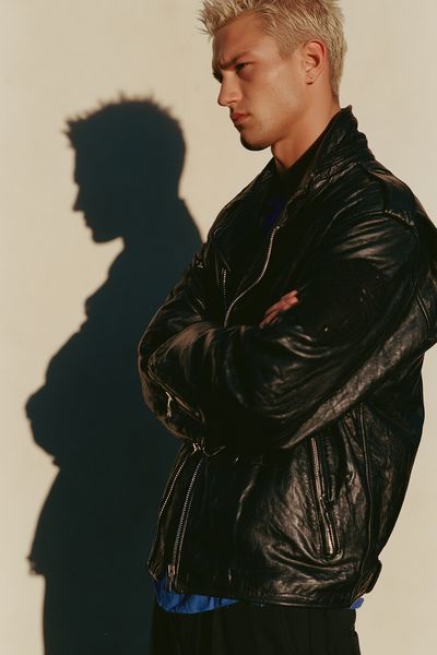 Blond Portrait Shadow Photography Poster.