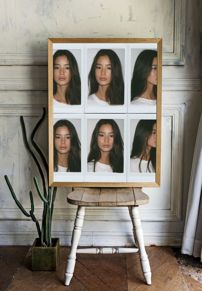 Polaroid Portrait Collage Poster. room preview
