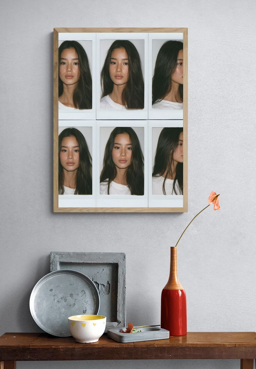 Polaroid Portrait Collage Poster. — room view 3