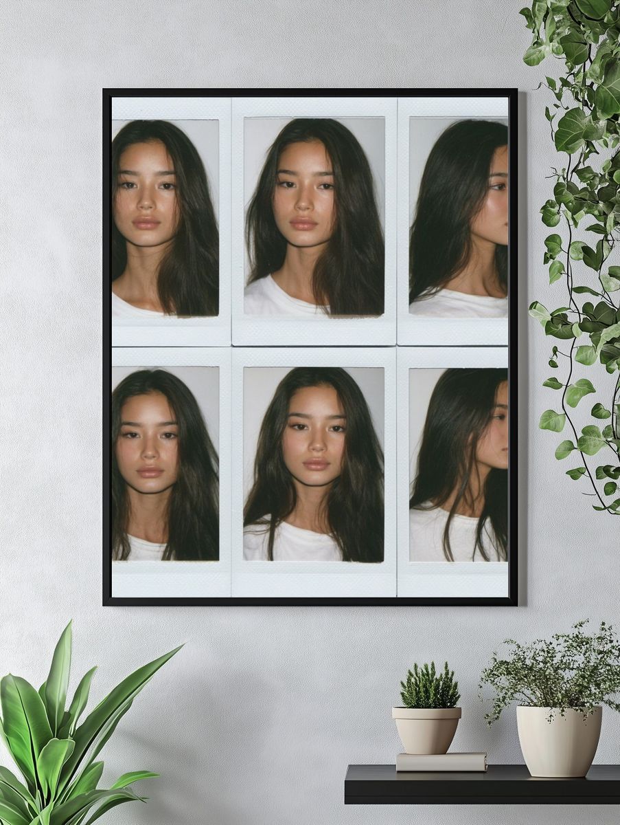 Polaroid Portrait Collage Poster. — room view 4