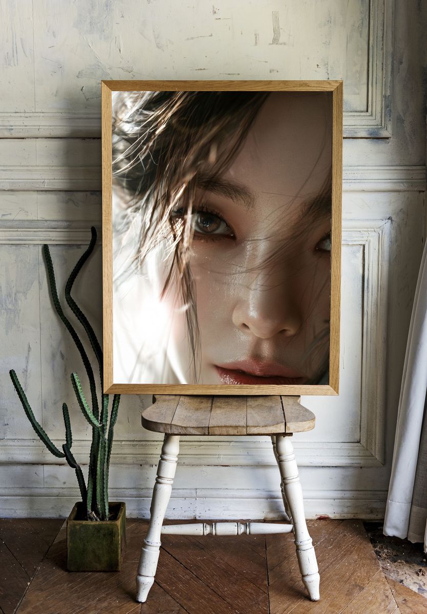 Intense Portrait Photography Poster. — room view 1