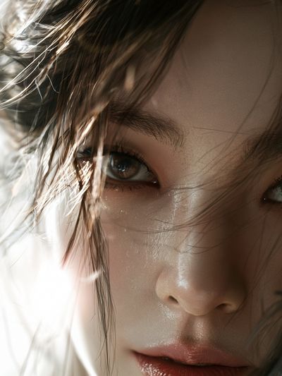 Intense Portrait Photography Poster.